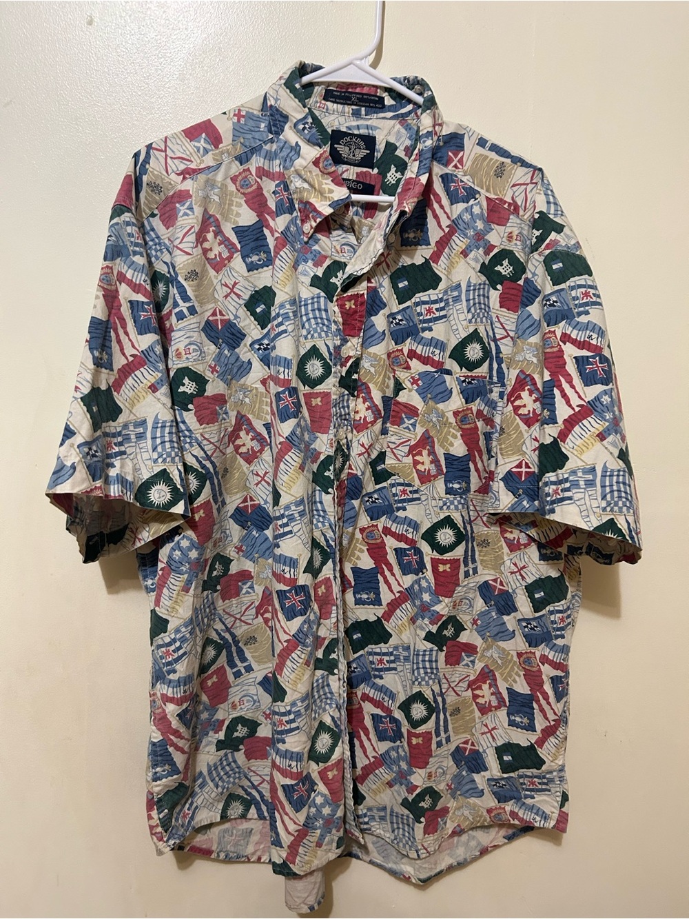 Dockers Indigo Rare Multicolor Sailing Old Nautical Flags Templar XL Vintage